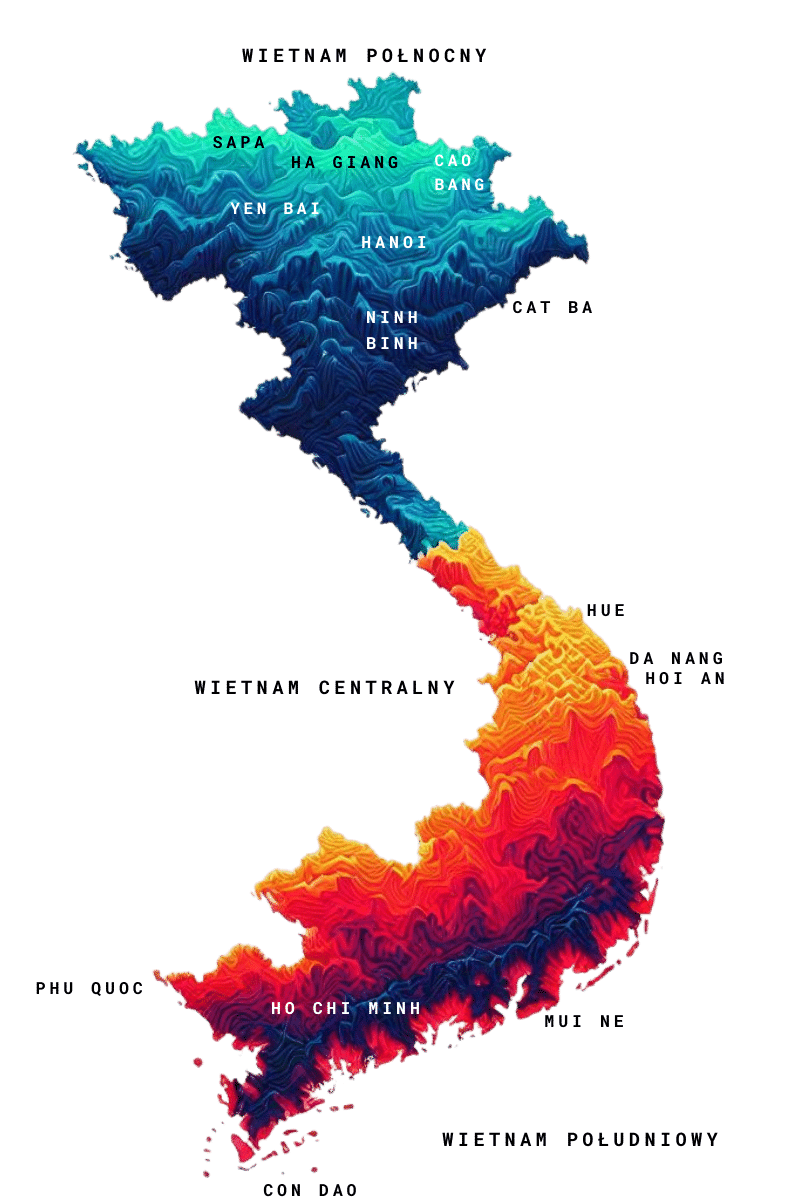 Wietnam mapa 1